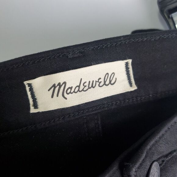 Madewell Coated Pleather Mid Rise Kick Out Pants Size 26 - Picture 7 of 9